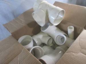 (BR3) Box of Bigger PVC Fittings...
