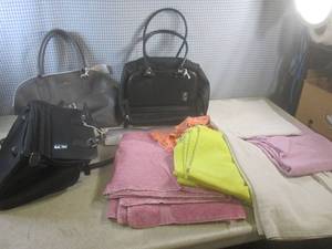 (A-3) Assorted Purses and Towels...