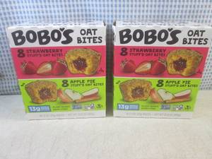 (B-1) 2 Boxes of Bobos Oat Bites 1...