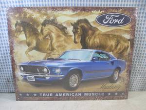 (EC1) Ford Mustang Tin Sign 16 x 1...