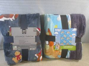(A-3) 2 New Throw Blankets...