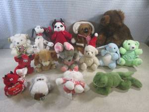 (A-3) Assorted Plush Animals...