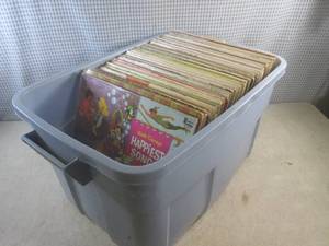 (F-2) Tote of Assorted Vintage Reco...
