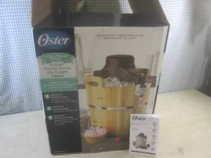 (D-2) Oster 4-Quart Wooden Bucket I...
