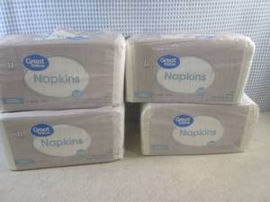 (A-2) 4 - 500-Count Napkins...