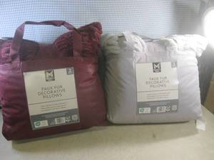 (EW4) 2 - 2-Packs of Faux Fur Decor...