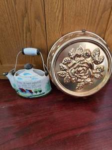 Wall Hangings Tea Pot and Copper