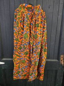 Orange African Skirt, Matching Top In Next Lot