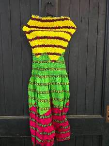 Black, Green, Yellow Tube Top dress
