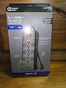 GE NEW 6Cord, 12 outlets