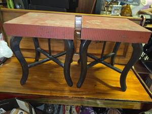 2 Small Outdoor Plant Stands, 12x2x8