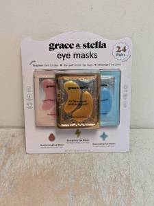 NEW GRACE & STELLA EYE MASKS 24PK
