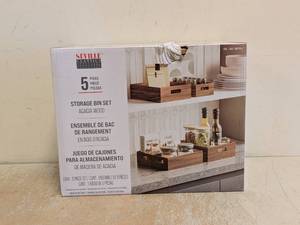 SEVILLE CLASSICS STORAGE BIN SET 5PC.