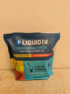 LIQUID I.V ELECTROLYTE DRINK MIX LEMON LIMESTRAWBERRY