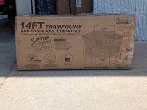 BOUNCE PRO SPORTSPOWER 14 TRAMPOLINE AND ENCLOSURE COMBO SET