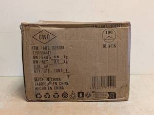 CWC HANGERS 100CT. BLACK