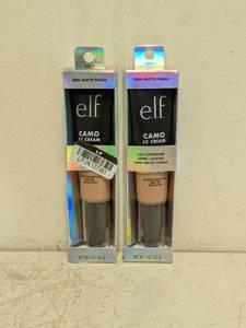 (2) NEW E.L.F. CAMO CC CREAM BROAD SPECTRUM SPF30 SUNSCREEN -MEDIUM 375 N-