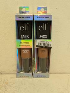 (2) NEW E.L.F. CAMO CC CREAM BROAD SPECTRUM SPF30 SUNSCREEN -RICH 620 W-