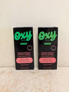 (2) NEW OXY ACNE CARE MAX STRENGTH