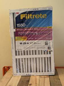 NEW 3M FILTRETE 1550 16x25x4 FILTERS 2PK.