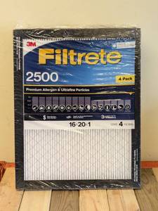NEW 3M FILTRETE 2500 16x20x1 4PK