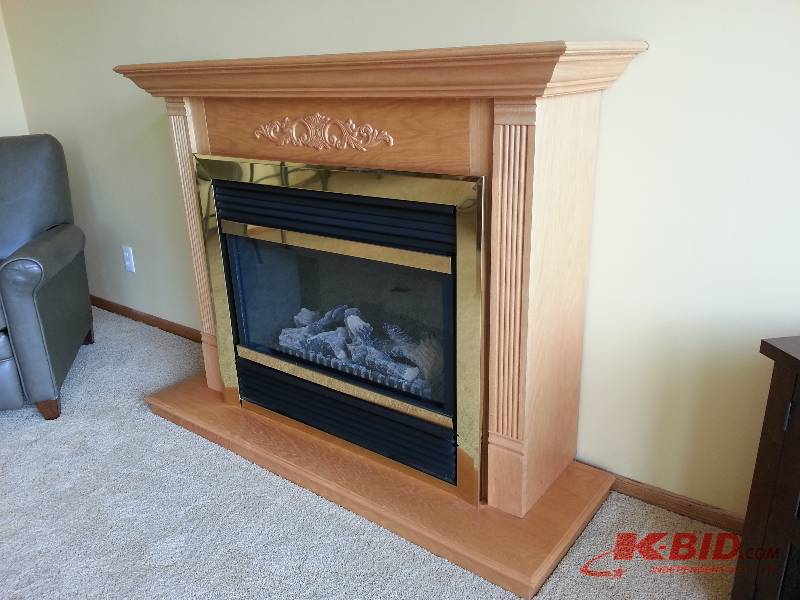 Oak Electric Fireplace Heater