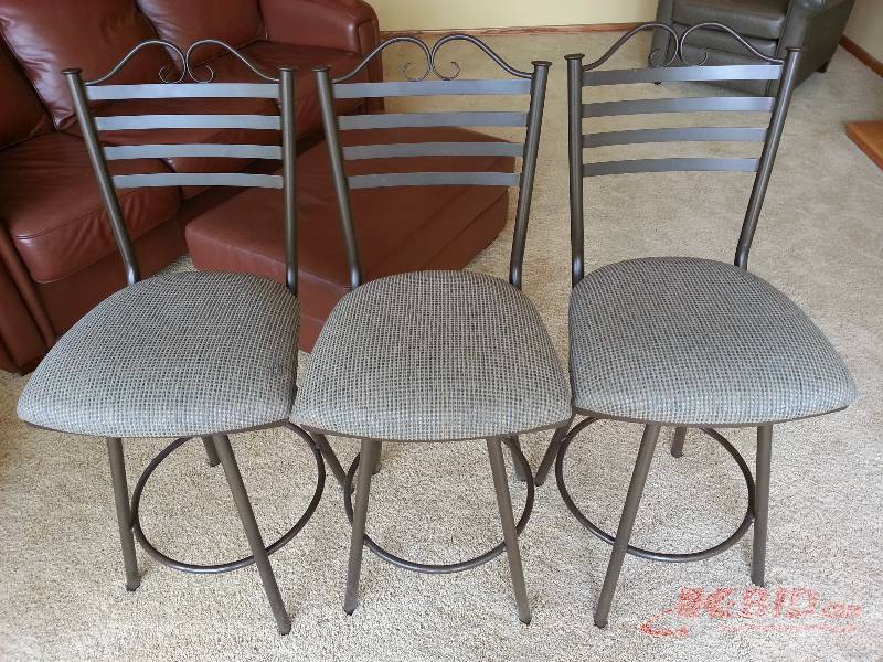 (3) Elegant Matching Bar Stools
