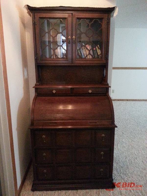 Vintage Jasper Cabinet Roll Top Cabinet