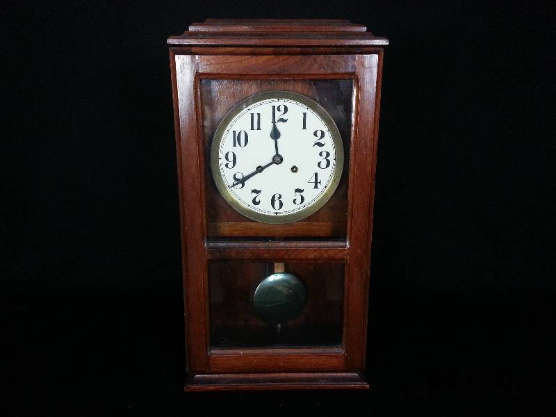 Antique Wood Mantle Clock