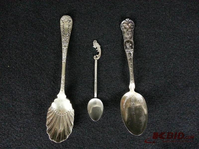 Lot of (3) Sterling() Silver Souvenir Spoons