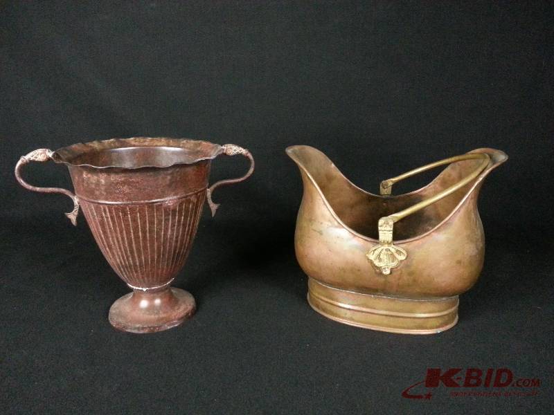 Vintage Copper & Metal Planters