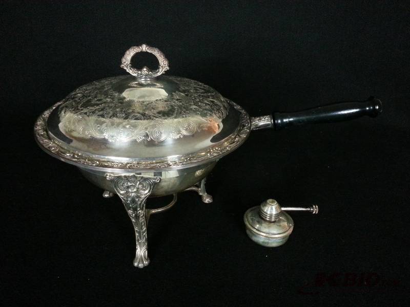 Fancy Silverplate Food Warmer  Server