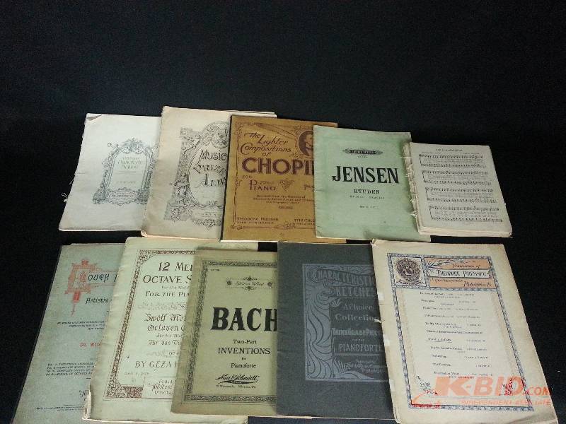 Lot of (10) Antique Music Books