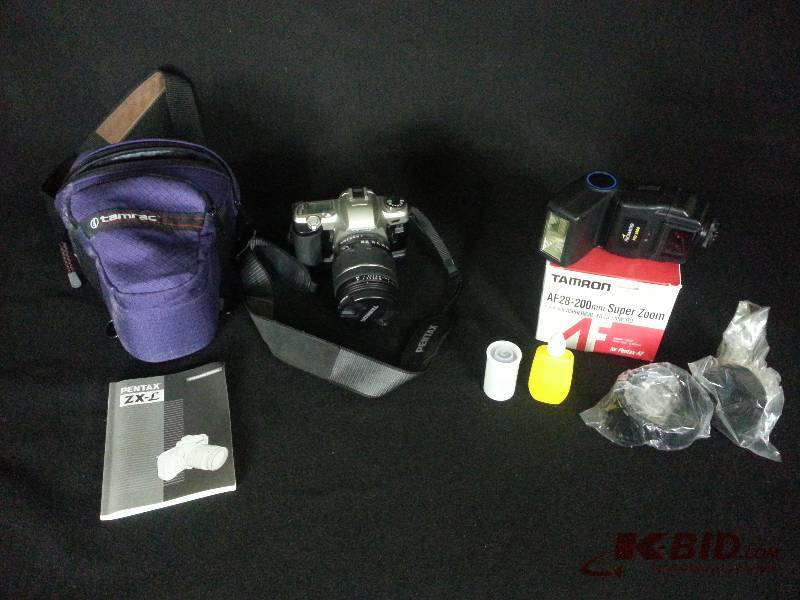 Pentax ZX-L  35mm SLR w Manual, Case, Lens, Etc.
