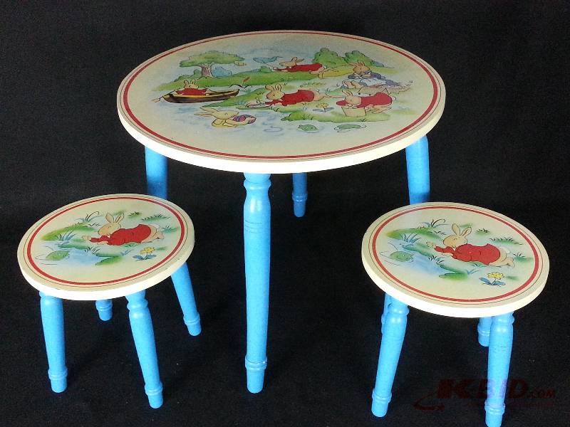 Kiddies Bunny Table & Chairs