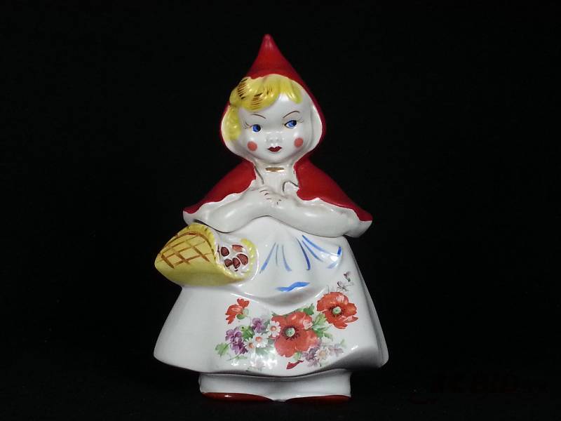 Vintage Little Red Riding Hood Cookie Jar Hull McCoy