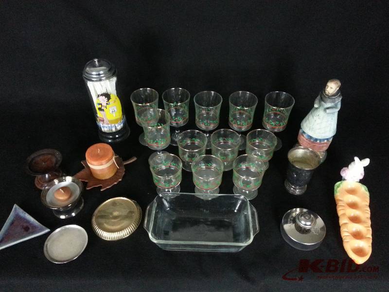 Betty Boop Straw Container, Holiday Glasses, Candle Items, Misc.