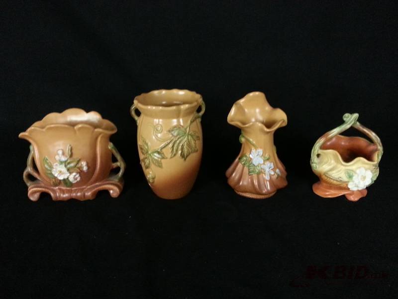 Vintage Weller Pottery x4