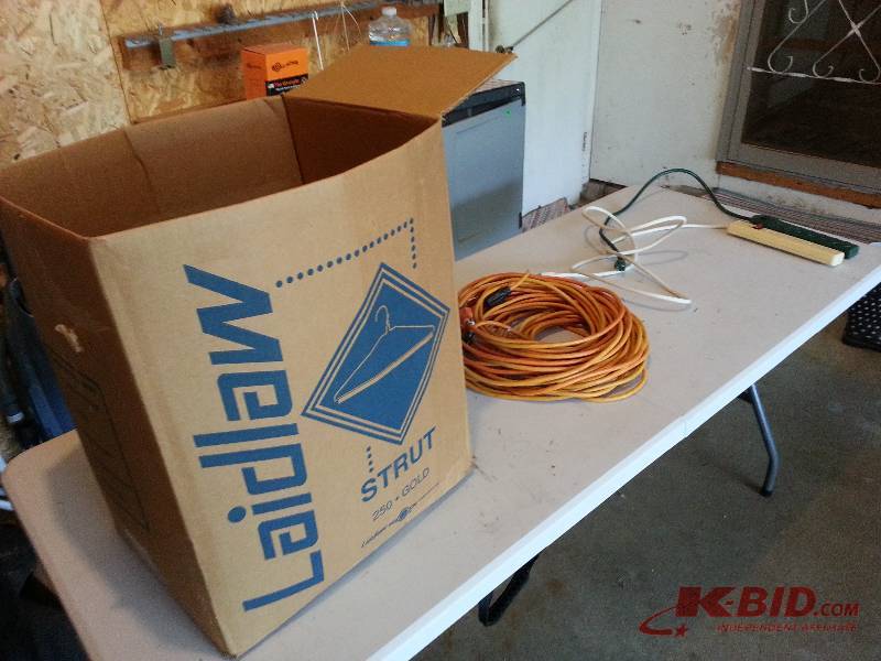 Lot of Power Strips, Extension Cords, and Christmas Lights