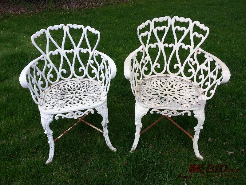 (2) Wrought Iron Chairs