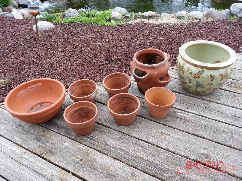 Lot of (8) Planters