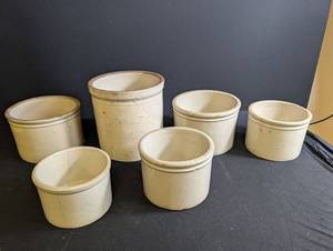 Stoneware Crocks (Lot of 6)