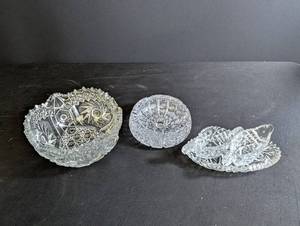 Crystal Bowl Set of 3