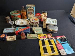 Vintage Pharmacy & Beauty Mixed Lot Rexall, Rawleigh, Watkins & Sentinel