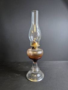 Glass Oil Lamp With Chimney