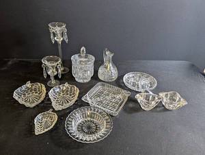 Crystal Glass Vanity & Tableware Mixed Lot