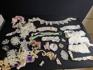 Mixed Lace Trim Assortment Estate Lot