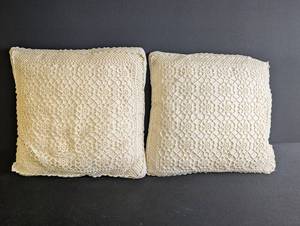 Pair of Lace Pillow Covers
