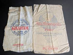 Vintage Minneapolis Milling Co. Flour Sacks (Lot of 2)
