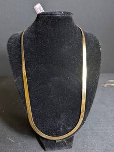 14K Gold Flexible Herringbone Necklace 20in Wonder Gold